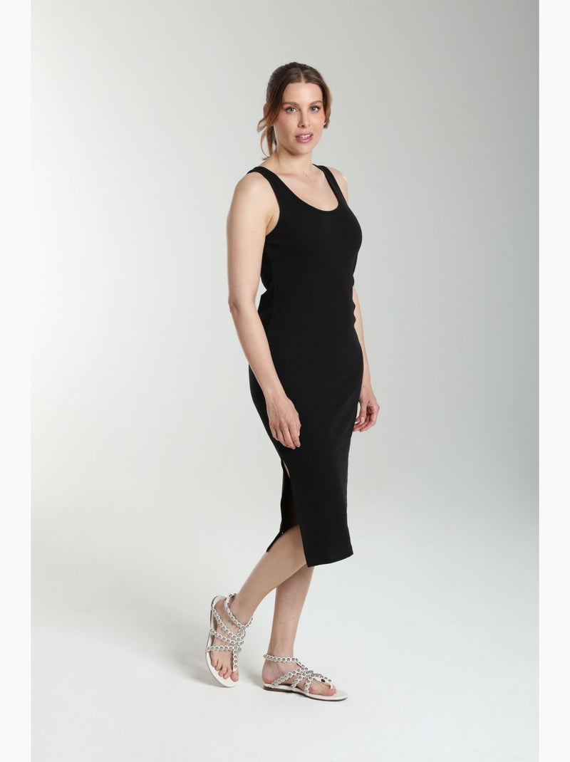 Robe Longue Cotelee Debra  | Gerard Pasquier | Gerard Pasquier Noir - Kiabi
