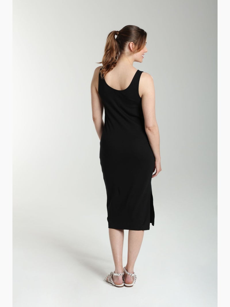Robe Longue Cotelee Debra  | Gerard Pasquier | Gerard Pasquier Noir - Kiabi