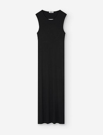 Robe Longue Côtelée