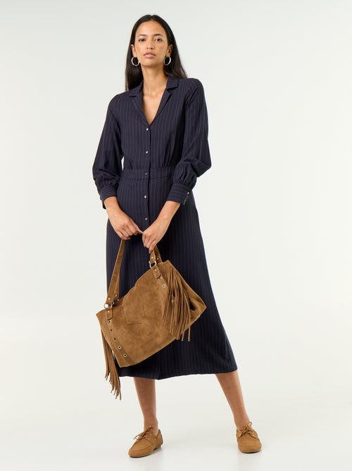 Robe longue coupe chemise - Kiabi Robe longue coupe chemise - Kiabi