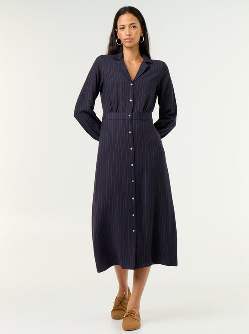 Robe longue coupe chemise - Kiabi Robe longue coupe chemise - Kiabi