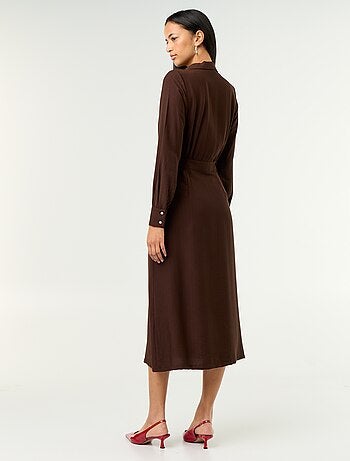 Robe longue coupe chemise