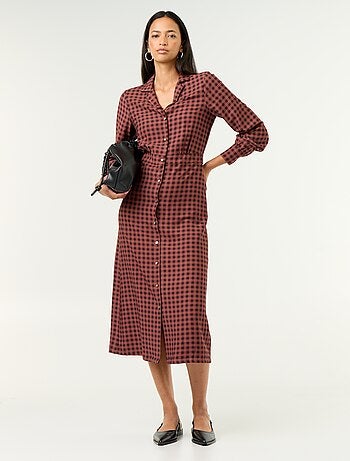 Robe longue coupe chemise