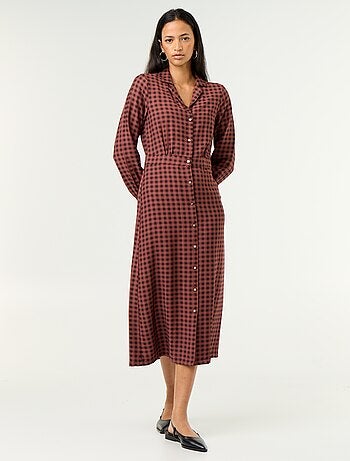 Robe longue coupe chemise