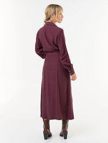 Robe longue coupe chemise