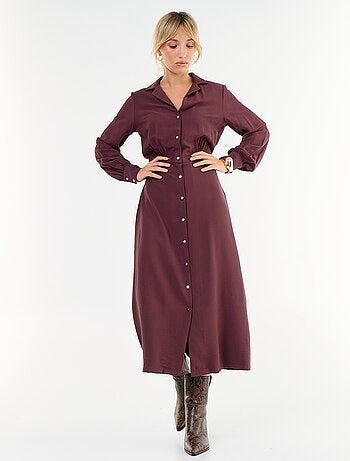 Robe longue coupe chemise