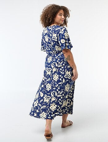 Robe longue coupe portefeuille