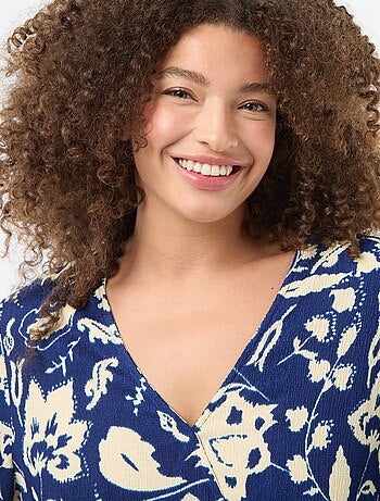 Robe longue coupe portefeuille