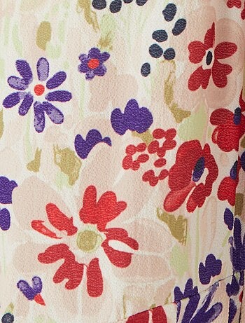 Robe longue crêpe reliéfé - damart