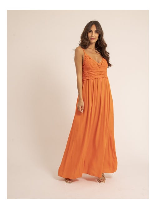 Robe longue crochet IGRALA - Kiabi