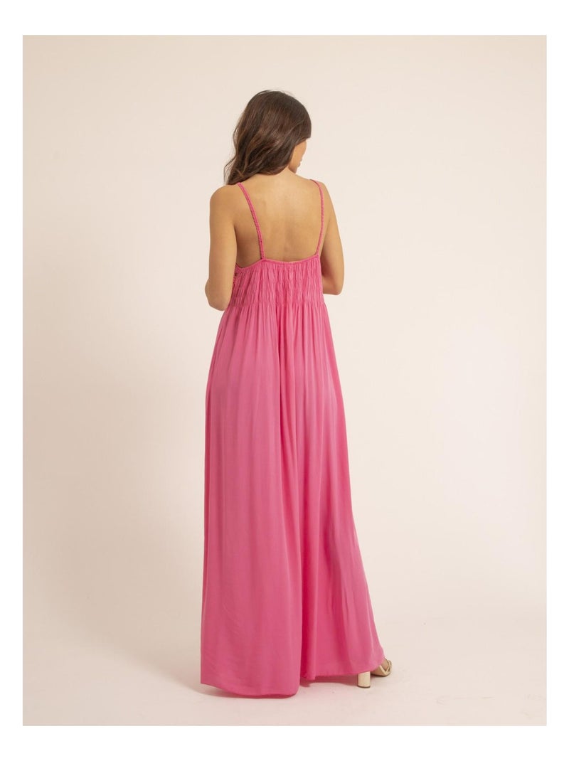 Robe longue crochet IGRALA Rose fushia - Kiabi