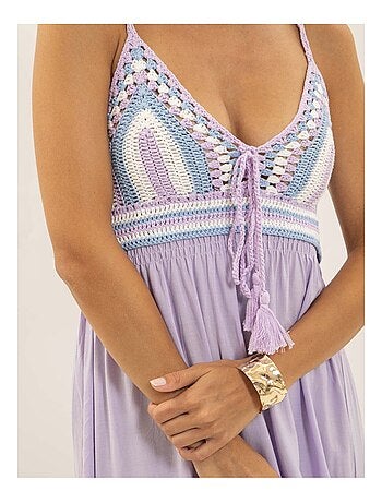 Robe longue crochet IVELLE