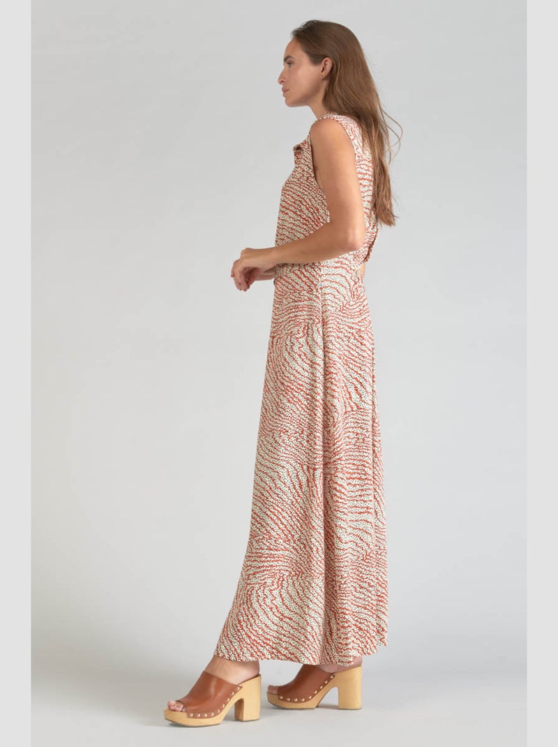 Robe longue CUOCO droite 'Le Temps Des Cerises' Orange - Kiabi