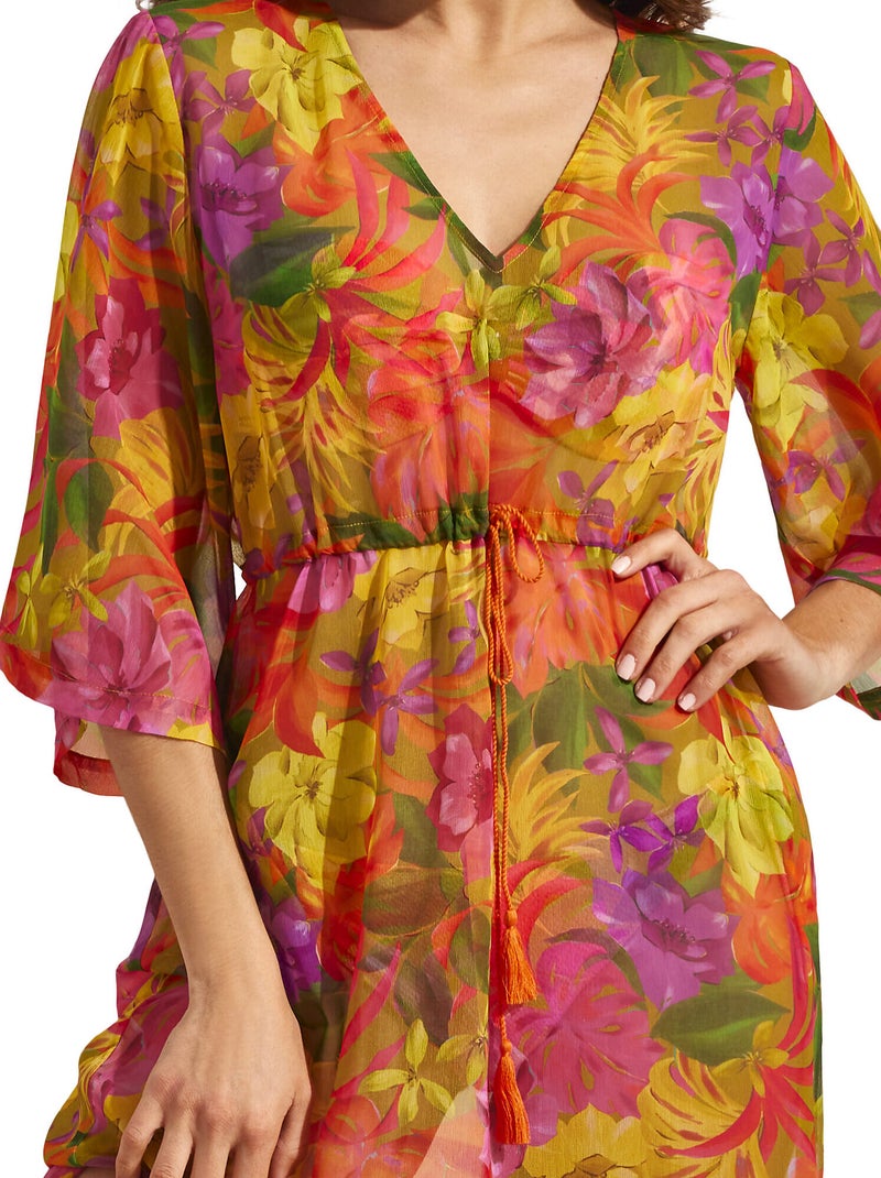 Robe longue de plage BABILONIA Rose fushia - Kiabi