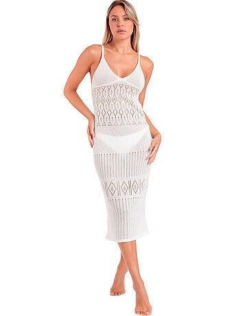 Robe longue de plage crochet Slim