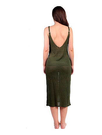Robe longue de plage crochet Slim