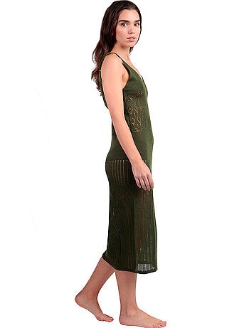 Robe longue de plage crochet Slim