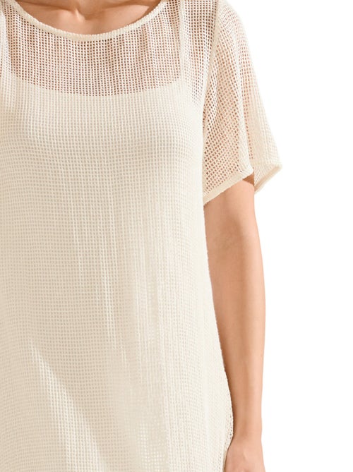 Robe longue de plage manches courtes MALAGA - Kiabi