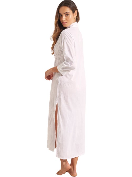 Robe longue de plage manches trois-quarts COMPLEMENTOS - Kiabi