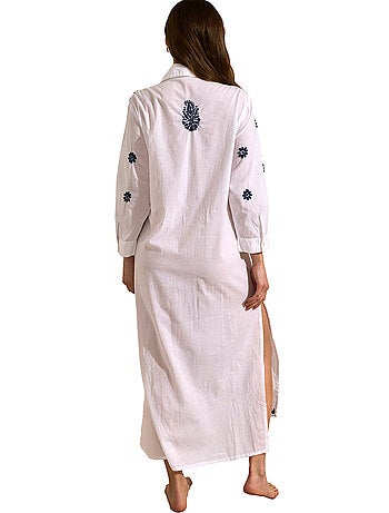 Robe longue de plage manches trois-quarts COMPLEMENTOS