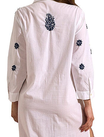 Robe longue de plage manches trois-quarts COMPLEMENTOS