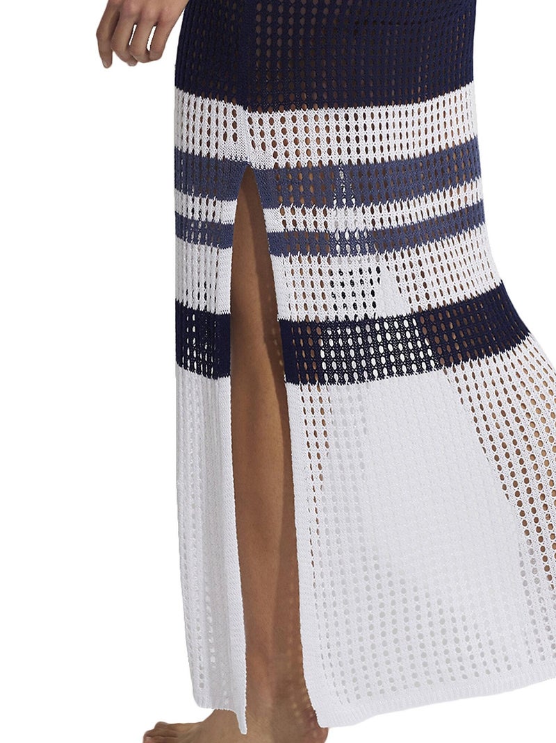 Robe longue de plage Mykonos Bleu marine - Kiabi
