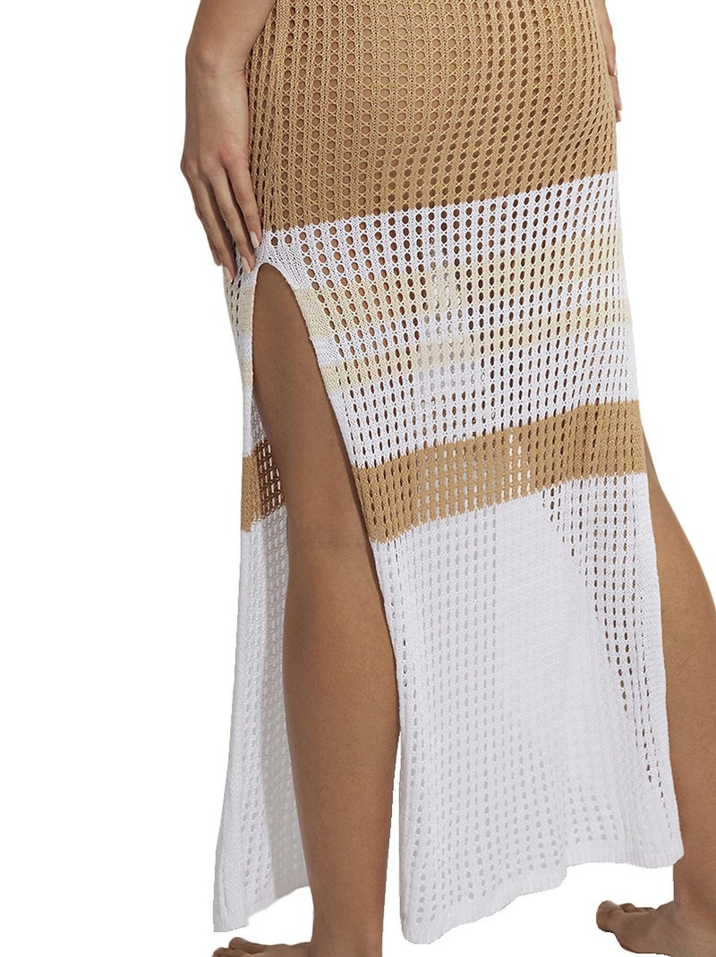 Robe longue de plage Mykonos Marron - Kiabi
