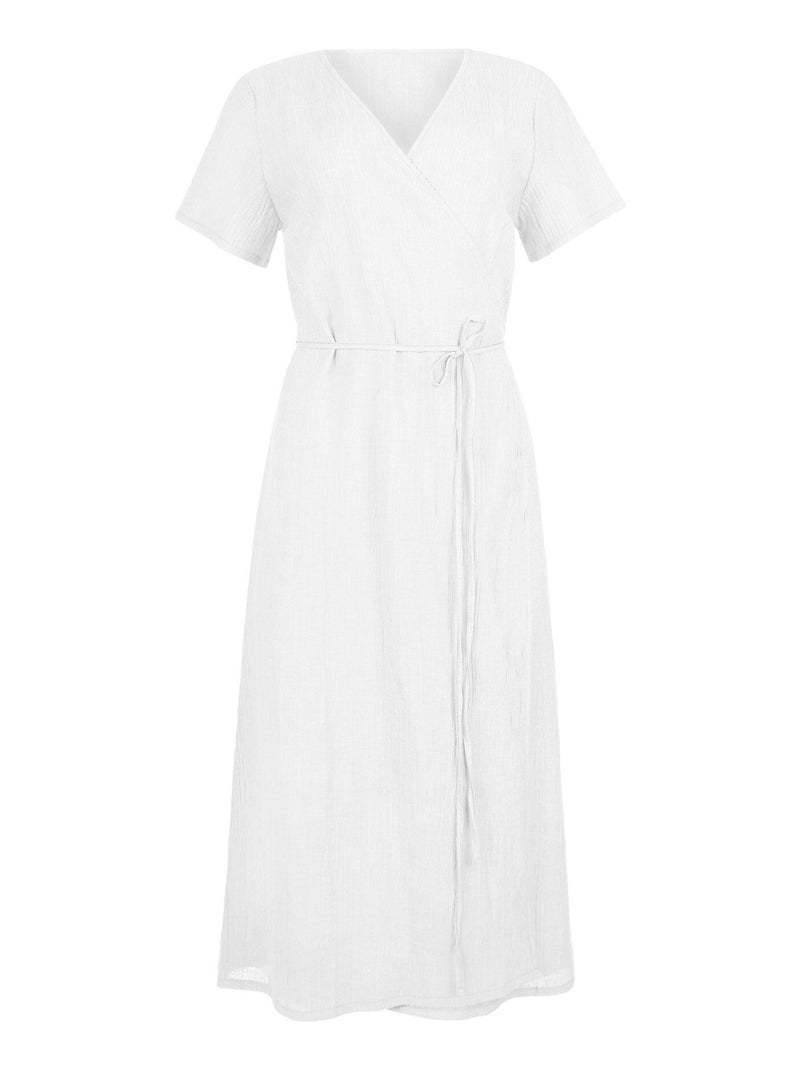 Robe longue de plage Normandie Blanc - Kiabi