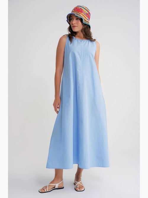 Robe longue décontractée avec fermeture à boutons et poches mixray - Kiabi Robe longue décontractée avec fermeture à boutons et poches mixray - Kiabi