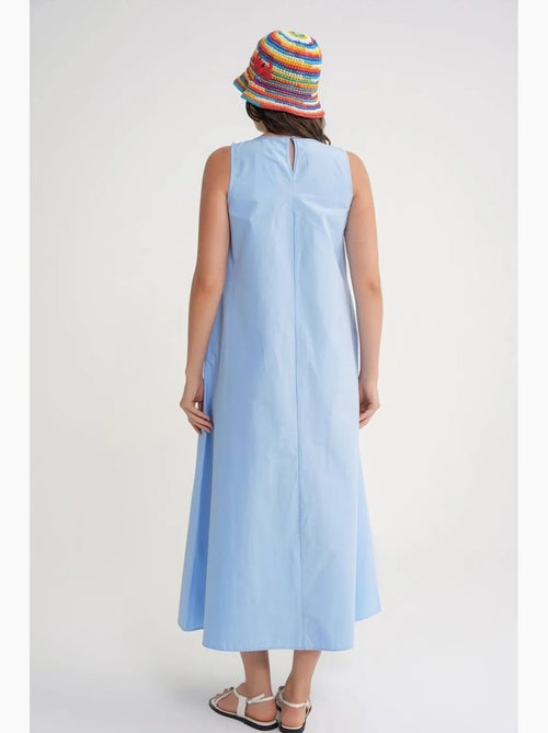 Robe longue décontractée avec fermeture à boutons et poches mixray - Kiabi Robe longue décontractée avec fermeture à boutons et poches mixray - Kiabi