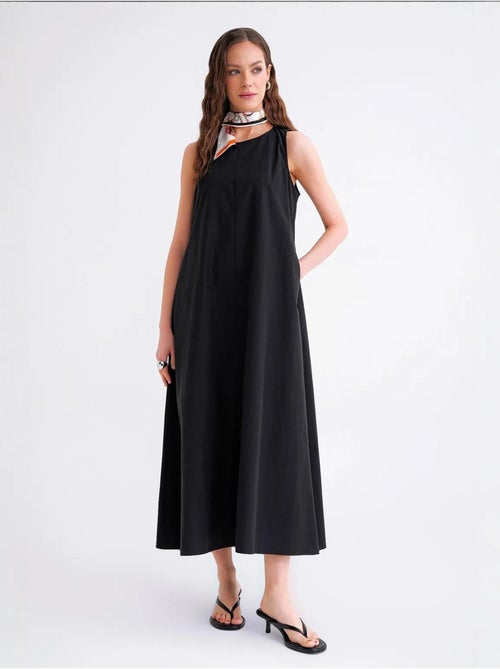 Robe longue décontractée avec fermeture à boutons et poches mixray - Kiabi