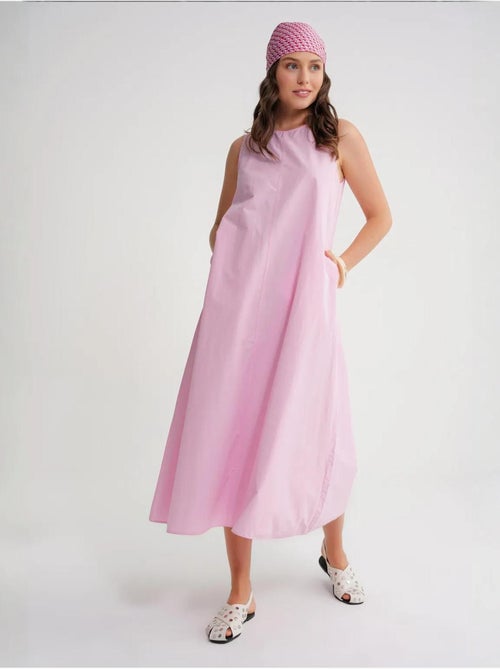 Robe longue décontractée avec fermeture à boutons et poches mixray - Kiabi Robe longue décontractée avec fermeture à boutons et poches mixray - Kiabi