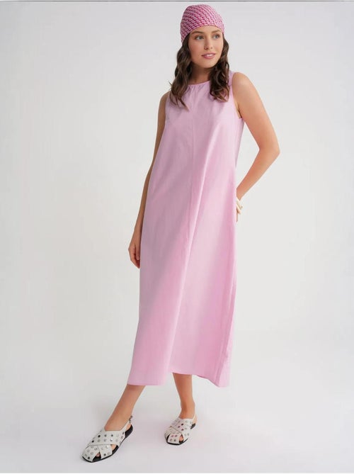Robe longue décontractée avec fermeture à boutons et poches mixray - Kiabi Robe longue décontractée avec fermeture à boutons et poches mixray - Kiabi