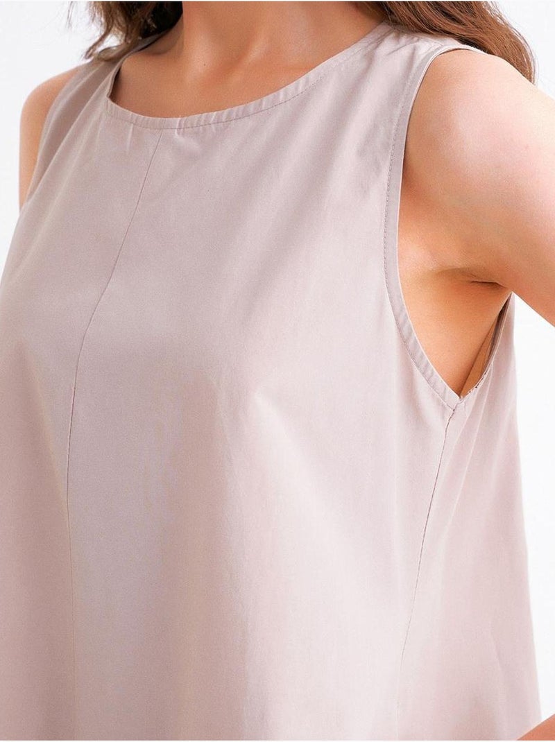 Robe longue décontractée avec fermeture à boutons et poches mixray Sable - Kiabi