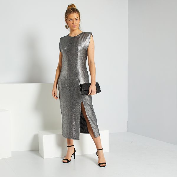 robe longue droite fluide