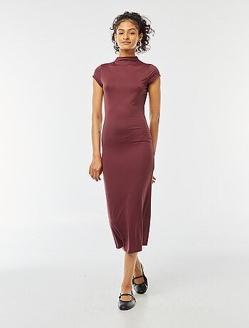 Robe longue effet peau pêche