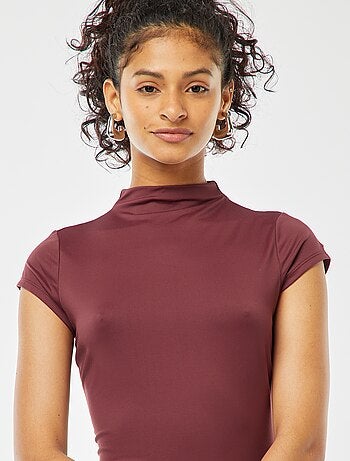 Robe longue effet peau pêche