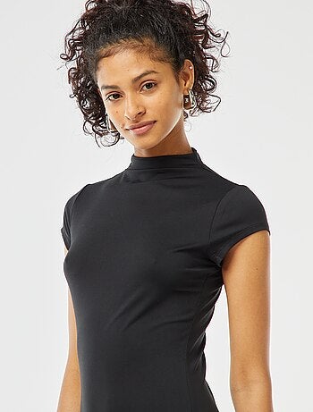 Robe longue effet peau pêche