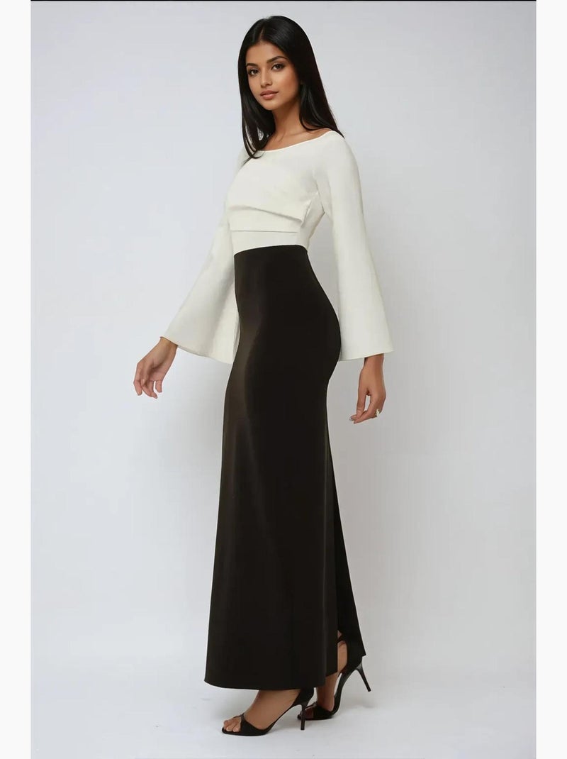 Robe longue élégante et exclusive sur mesure hiccup Noir - Kiabi