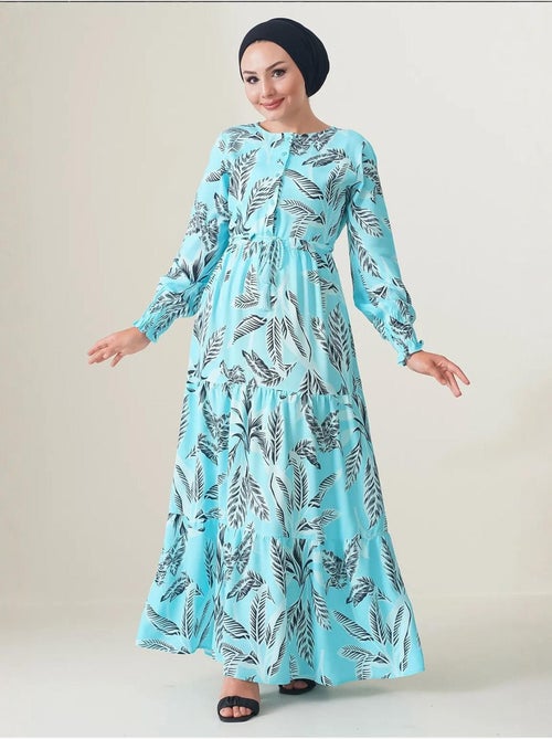 Robe longue en crêpe de viscose à fleurs bdart - Kiabi Robe longue en crêpe de viscose à fleurs bdart - Kiabi