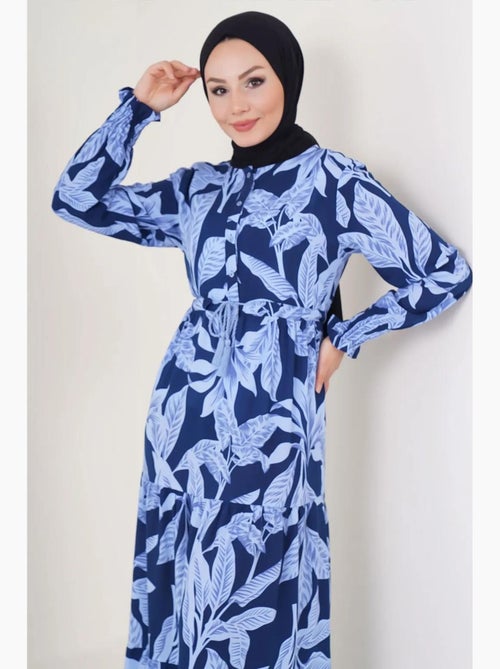 Robe longue en crêpe de viscose à fleurs bdart - Kiabi Robe longue en crêpe de viscose à fleurs bdart - Kiabi