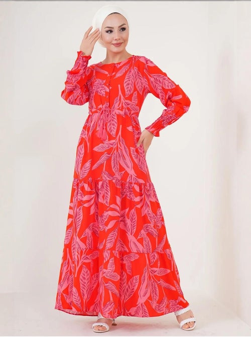 Robe longue en crêpe de viscose à fleurs bdart - Kiabi Robe longue en crêpe de viscose à fleurs bdart - Kiabi