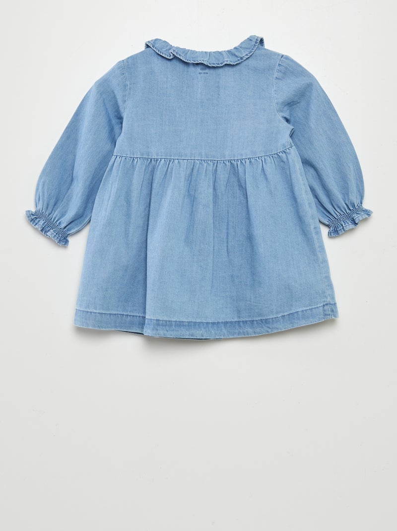 Robe longue en denim Bleu - Kiabi