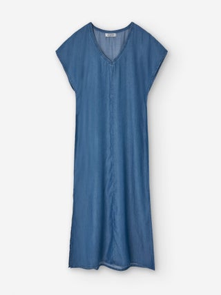 Robe Longue en denim Léger