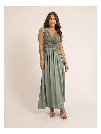 Robe longue en dentelle ipalene