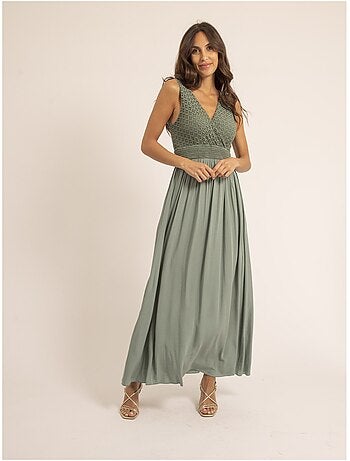 Robe longue en dentelle ipalene