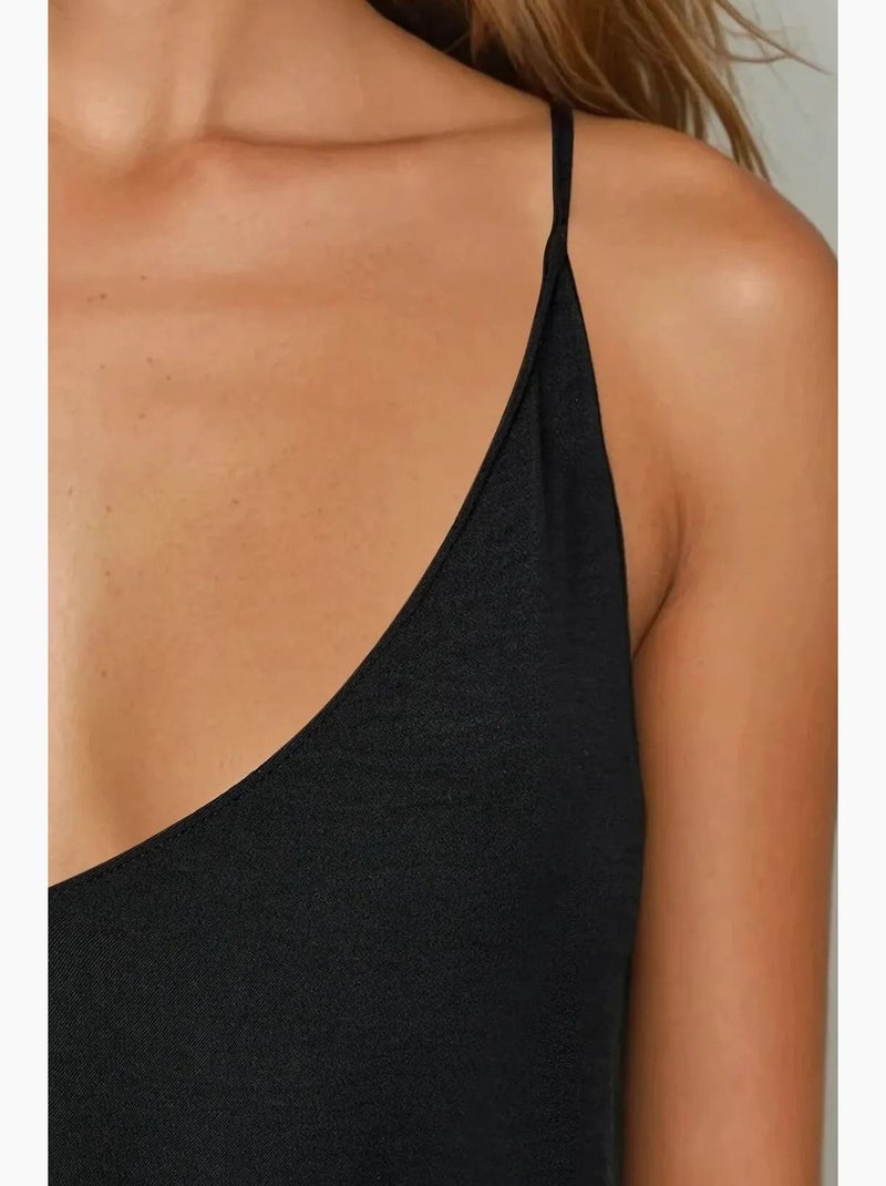 Robe longue en forme de a hiccup Noir - Kiabi