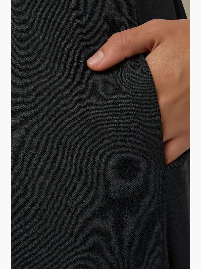 Robe longue en forme de a hiccup Noir - Kiabi