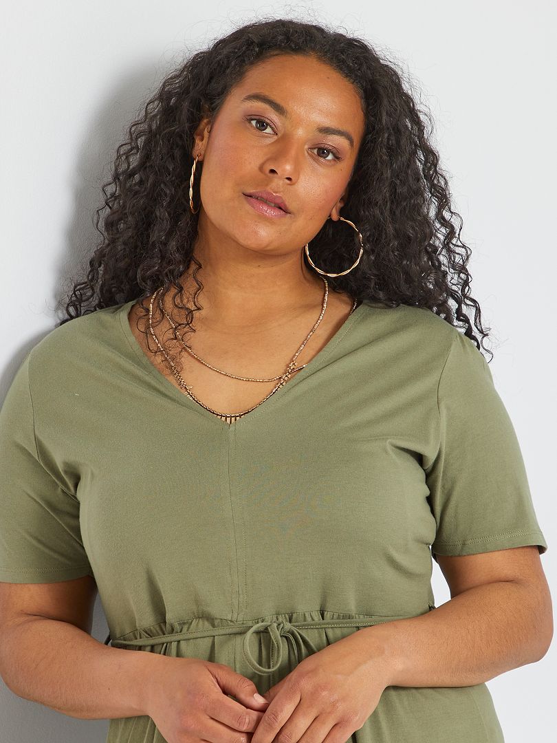 Robe longue en jersey Kaki Kiabi 20.00€