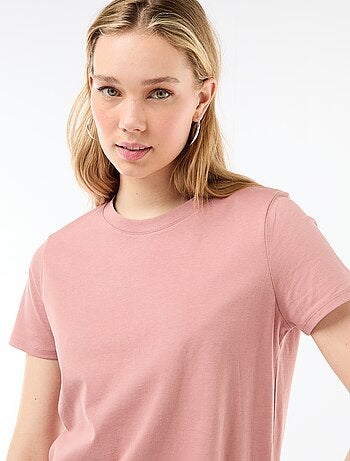 Robe longue en jersey manches courtes